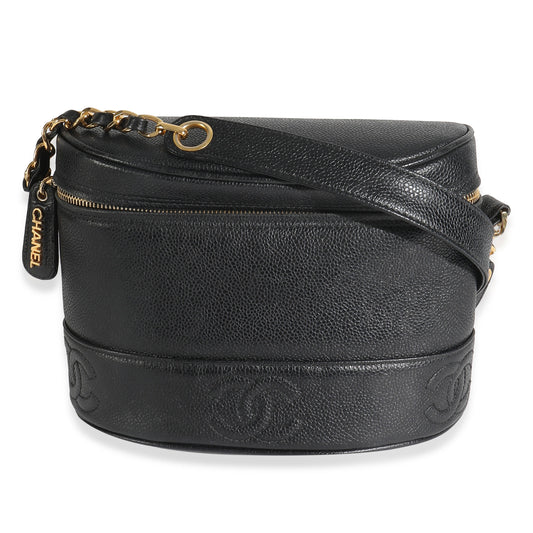 2011 Chanel Black Caviar Crossbody Handbag