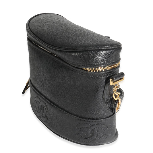 2011 Chanel Black Caviar Crossbody Handbag