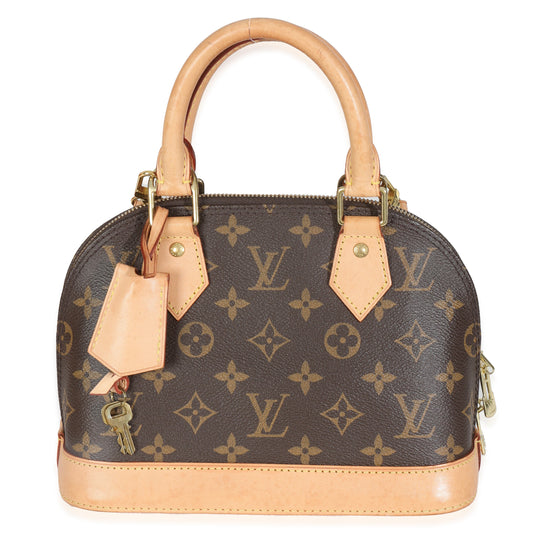 Like New Alma Monogram Canvas Alma BB
