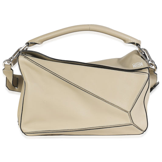 2015 Loewe Sand Smooth Calfskin Medium Puzzle Bag