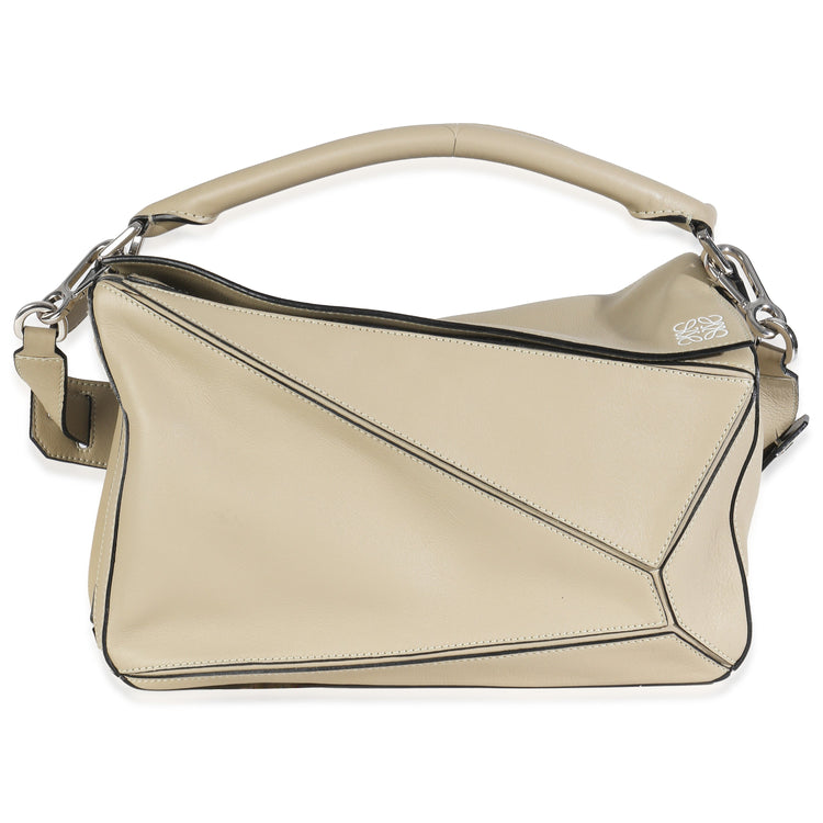 2015 Loewe Sand Smooth Calfskin Medium Puzzle Bag