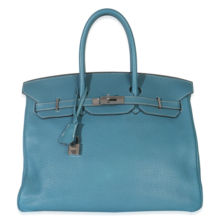 2011 Hermes Blue Jean Togo Birkin 35
