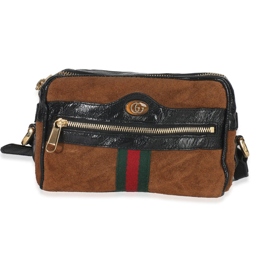 Pre-Loved Suede Vintage Gucci Crossbody