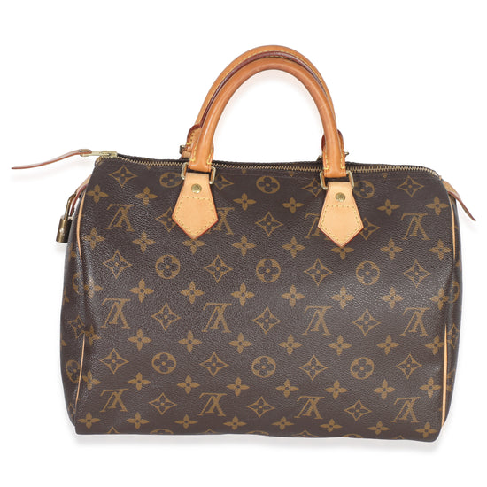 Louis Vuitton Monogram Canvas Speedy 30 Handbag bv