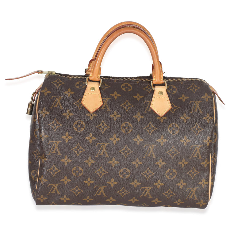 Louis Vuitton Monogram Canvas Speedy 30 Handbag bv