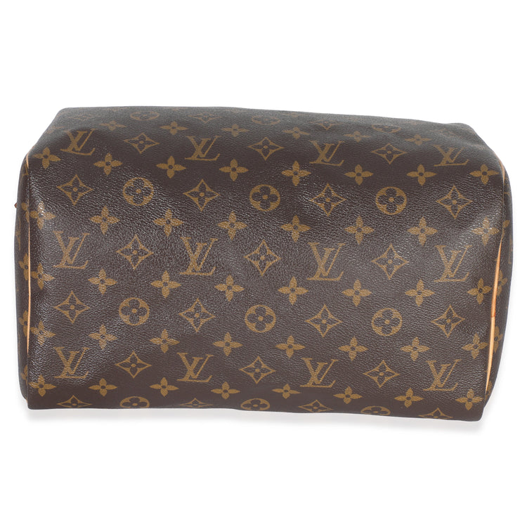 Louis Vuitton Monogram Canvas Speedy 30 Handbag stamp