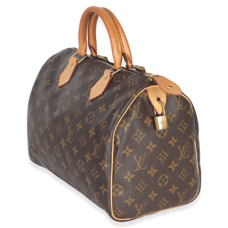 Louis Vuitton Monogram Canvas Speedy 30 Handbag sv