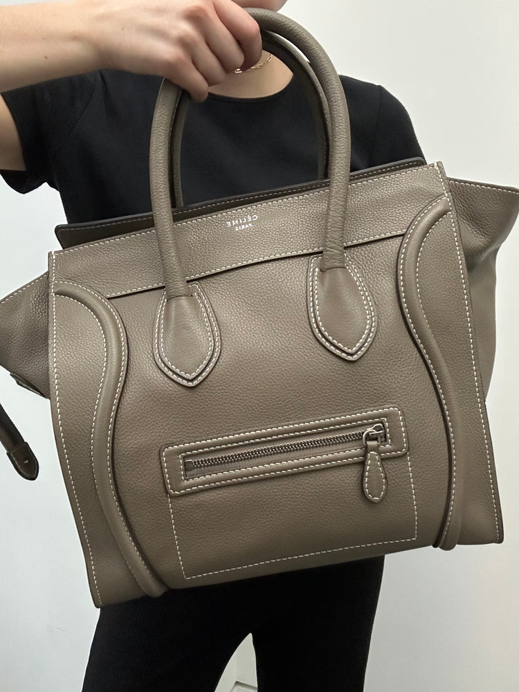 Celine 2011 Neutral Calfskin Mini Tote Tote Bag