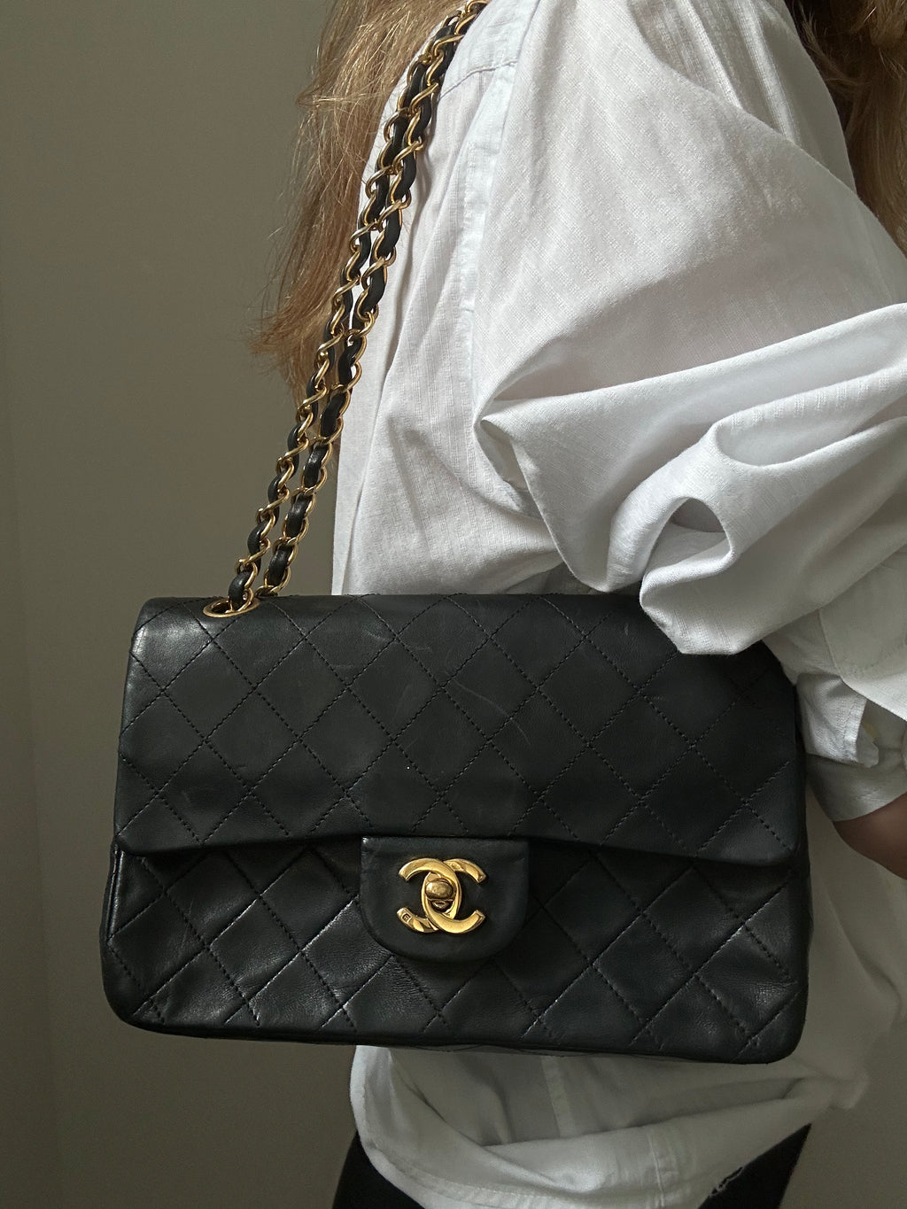 Vintage 1989-1991 Black Chanel Flap Bag