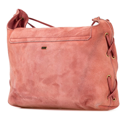 Vintage Gucci Suede Heart Shoulder Bag