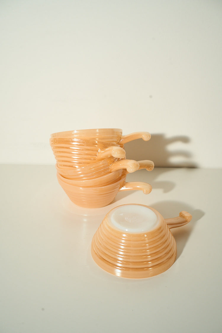 Vintage Fire King Pastel Pink Soup Bowls