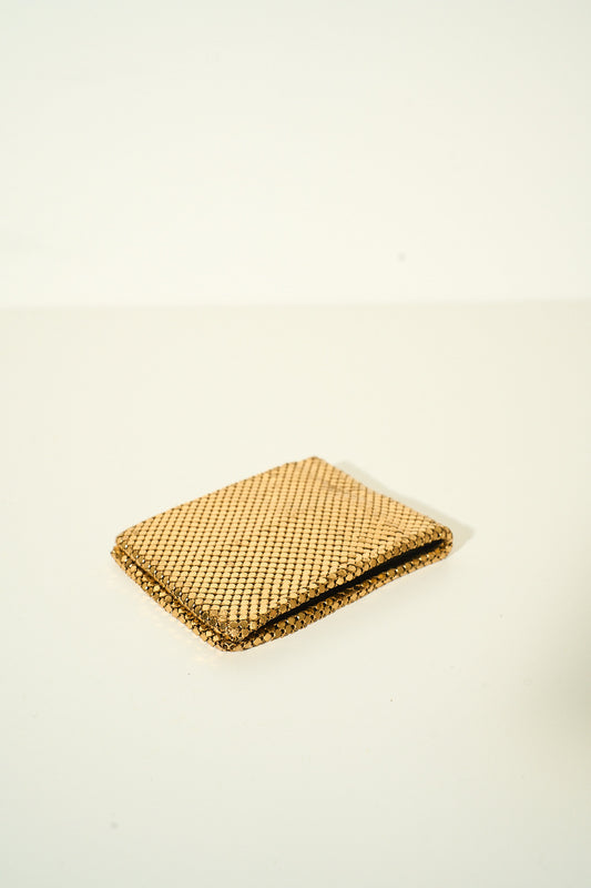 Vintage Whiting & Davis 1920's Gold Mesh Wallet