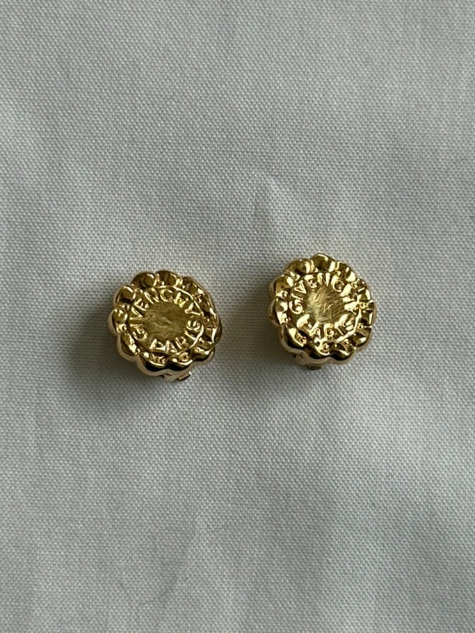 Vintage 1990s Givenchy Gold Earrings