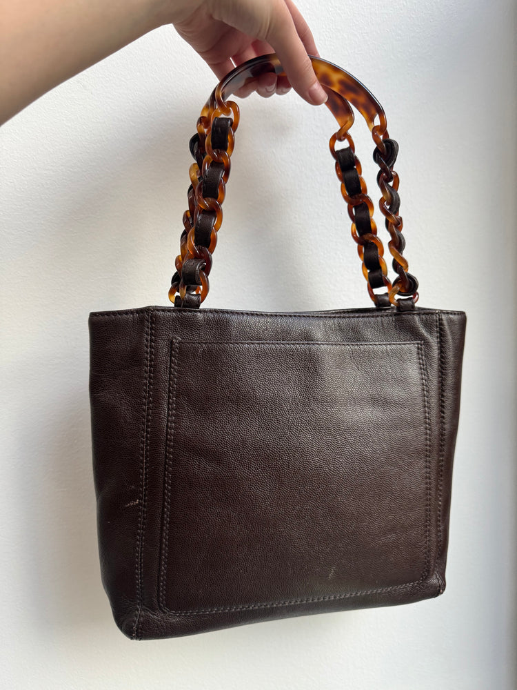 Vintage Tortoise Chanel Mini Shoulder Bag