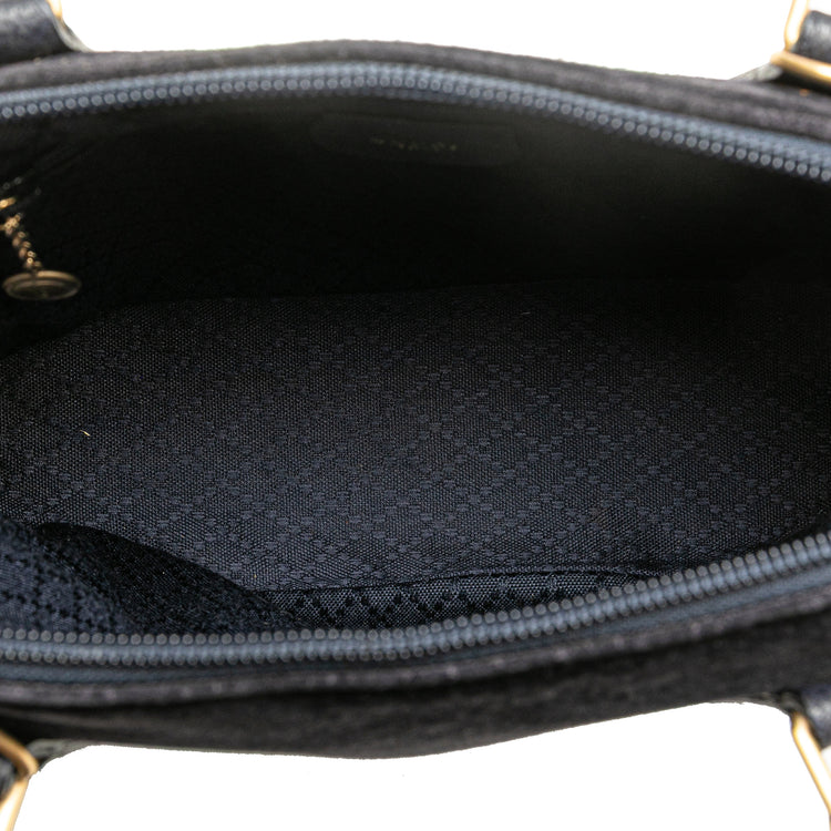Vintage Gucci Suede Bamboo Dome Satchel