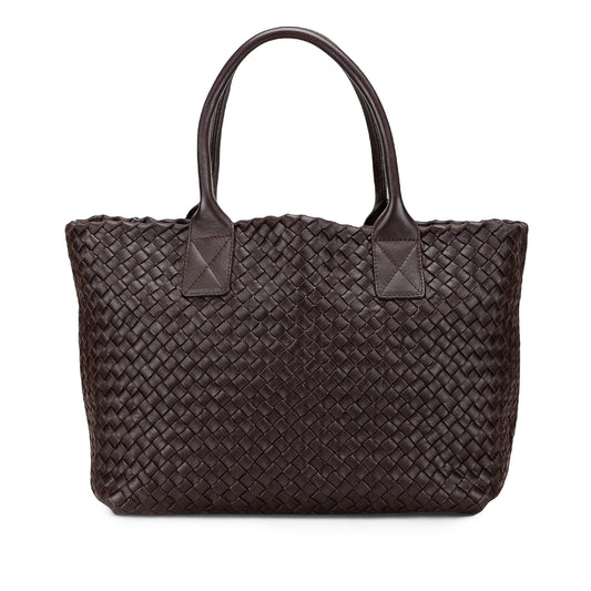 Vintage Bottega Veneta Lambskin Intreccio Small Tote