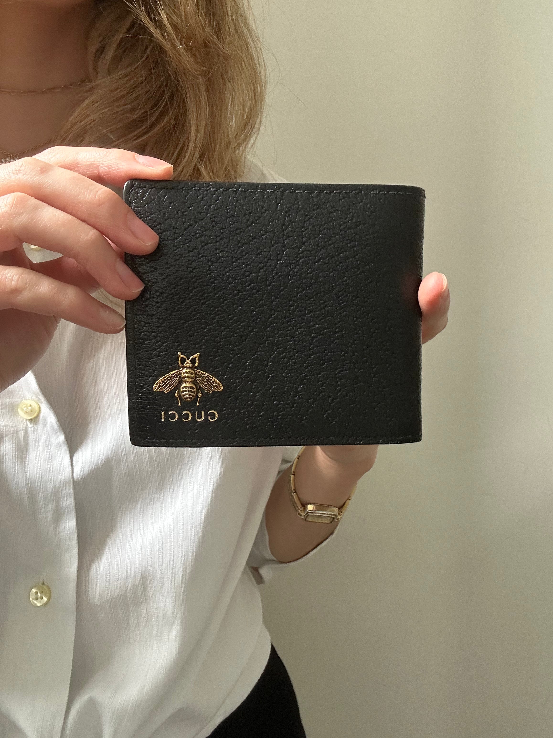 Vintage 1970's Black Gucci Wallet