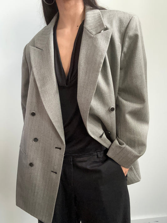 Vintage Light Grey Blazer Size XL
