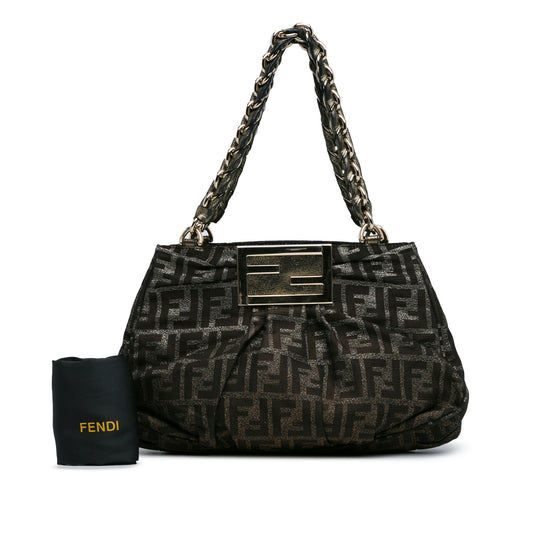 Vintage 2005 Fendi Glitter Canvas Zucca Bag