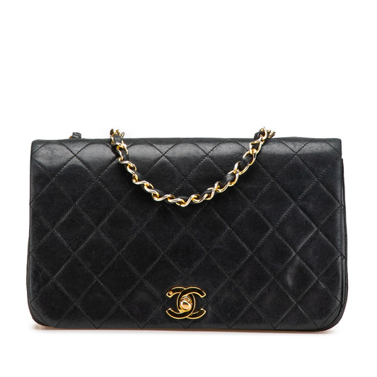 Vintage 1989 Chanel Medium Quilted Lambskin Full Flap