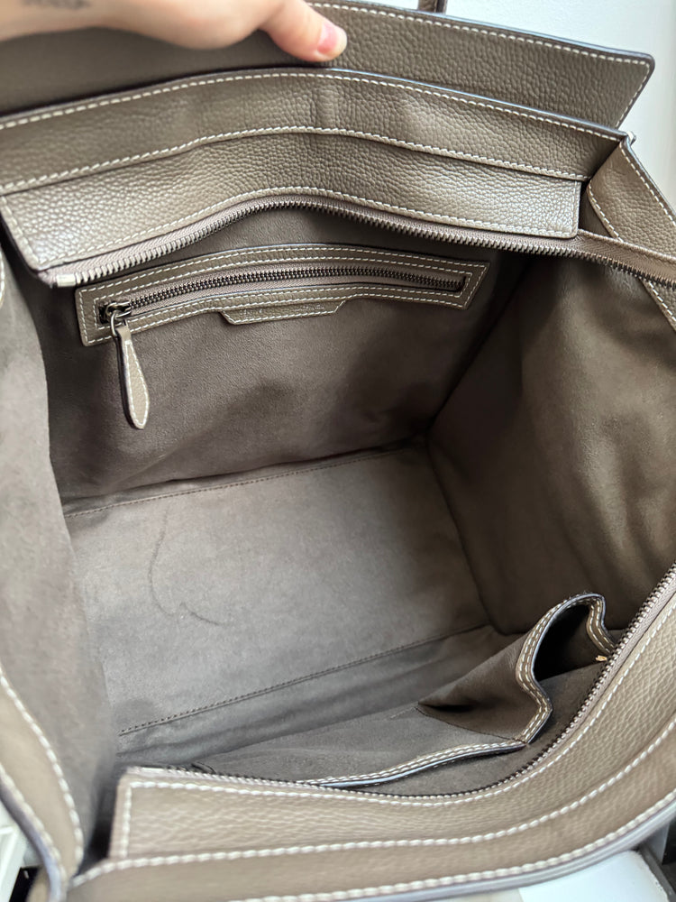 Celine 2011 Neutral Calfskin Mini Tote Tote Bag