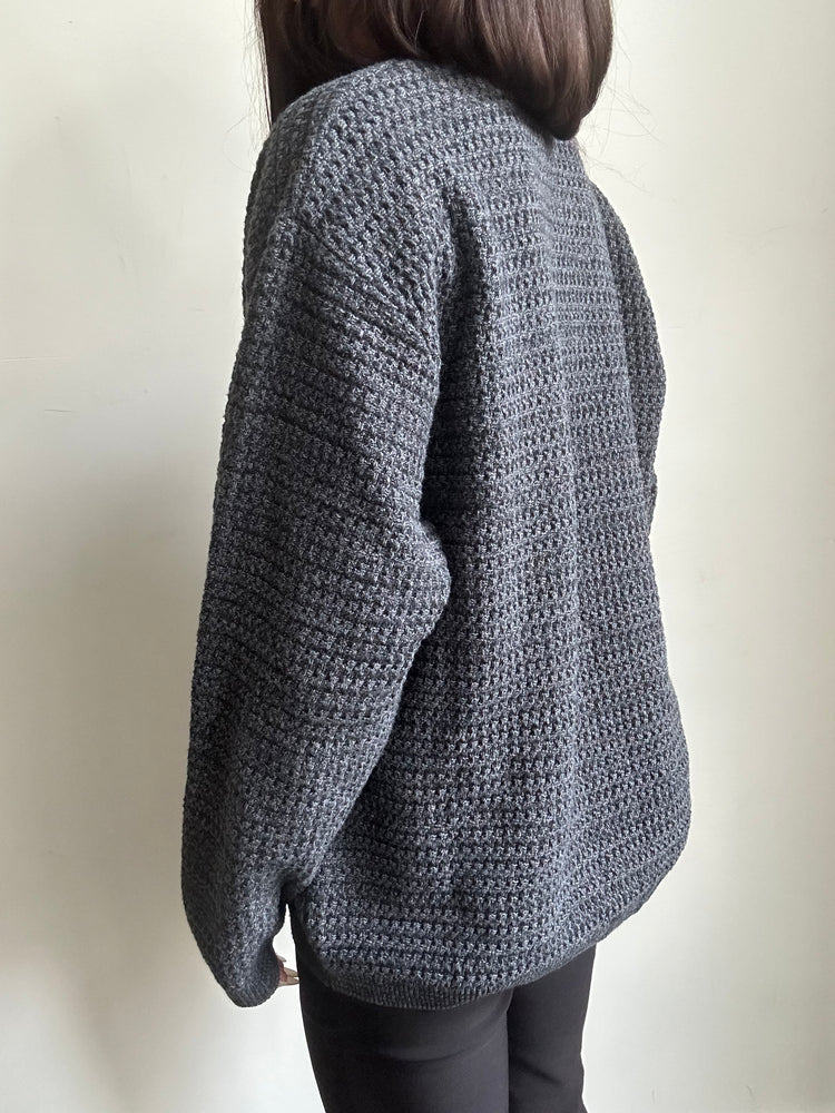 Vintage Grey Knitted Sweater Size Large