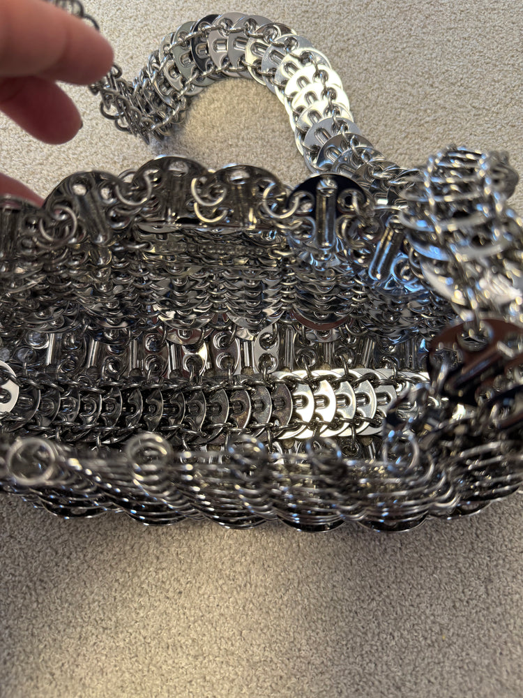 Pre-Loved Paco Rabbane Silver Chain Bag