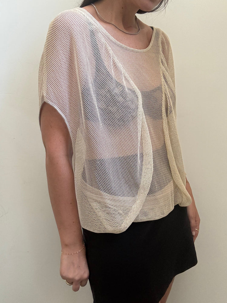 Vintage Gold Knit Coverup Size OS