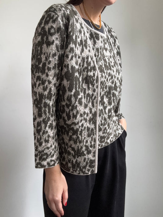 Vintage Grey & Black Cheetah Print Tank Set Size M