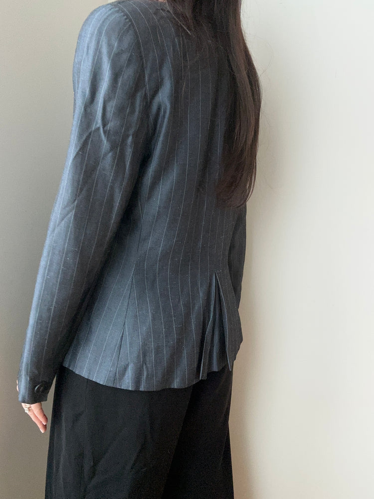 Vintage Christian Dior Striped Blazer Size 10