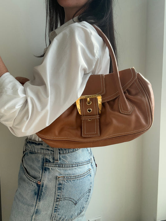Vintage Céline Camel Leather Handbag