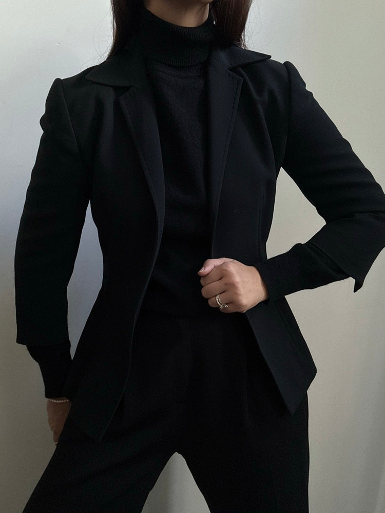 Vintage Dolce & Gabbana Black Open Blazer Size Small