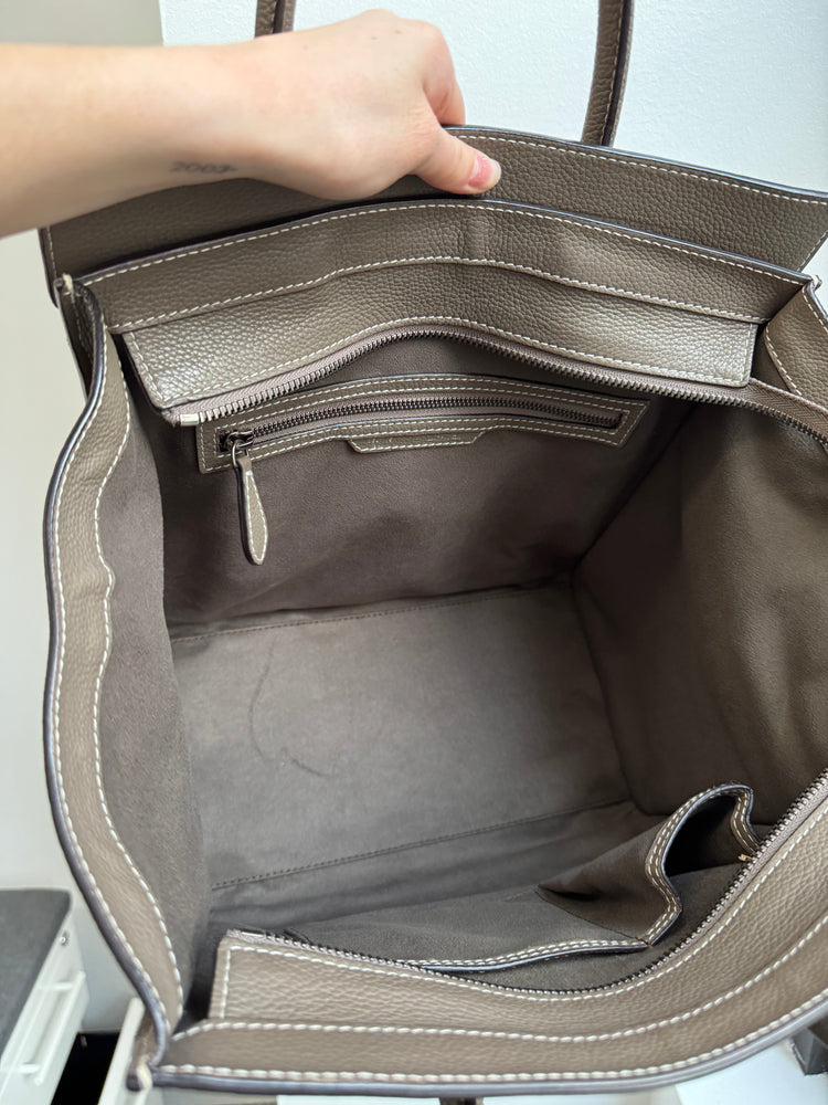 Celine 2011 Neutral Calfskin Mini Tote Tote Bag