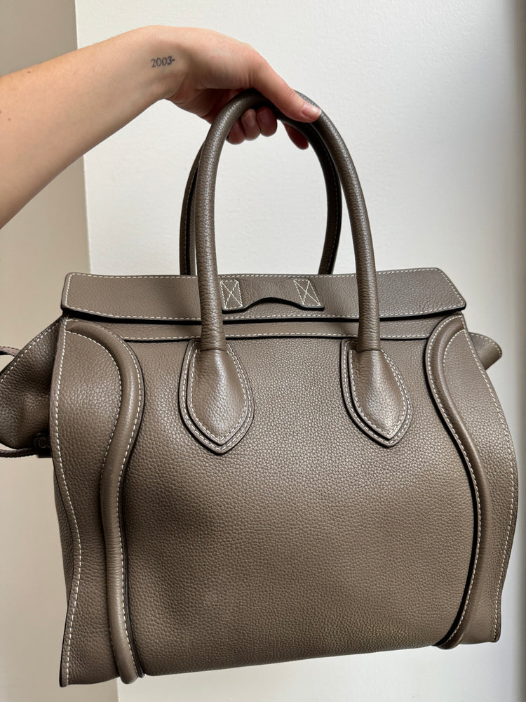 Celine 2011 Neutral Calfskin Mini Tote Tote Bag
