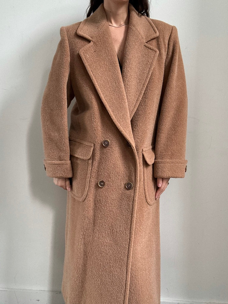 Vintage Bill Blass Teddy Wool Coat Size Large