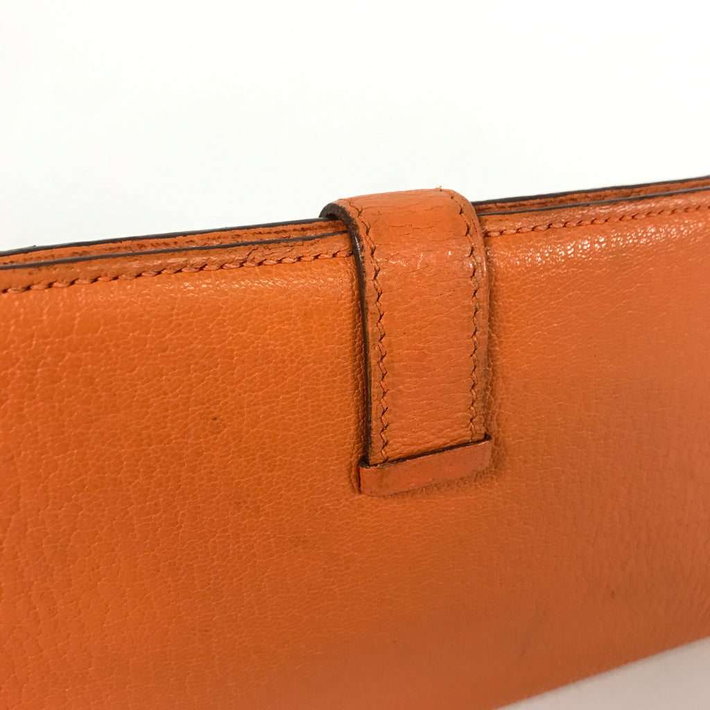 Vintage Hermes Orange Wallet