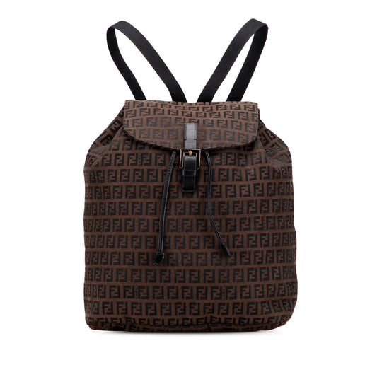 Vintage Fendi Zucchino Canvas Backpack