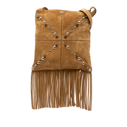 Vintage Valentino Suede Fringed Bag