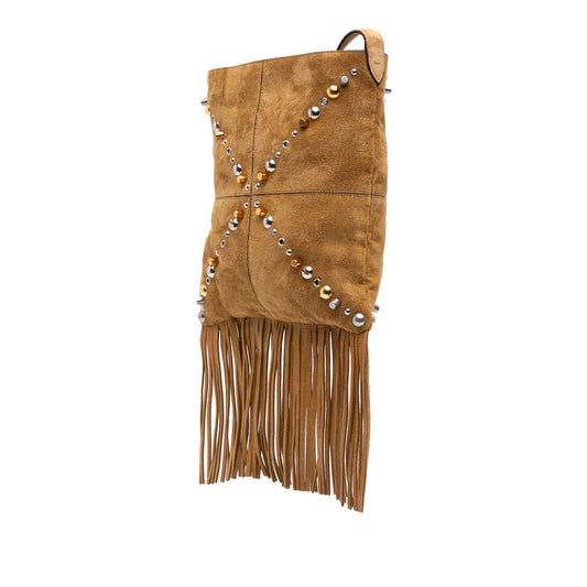 Vintage Valentino Suede Fringed Bag