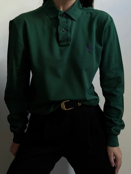 Vintage Ralph Lauren Kelly Green Polo Size Small