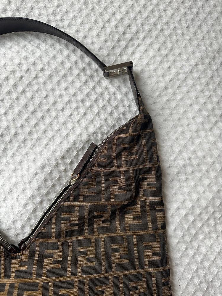 Vintage Fendi Double Zip Hobo Bag