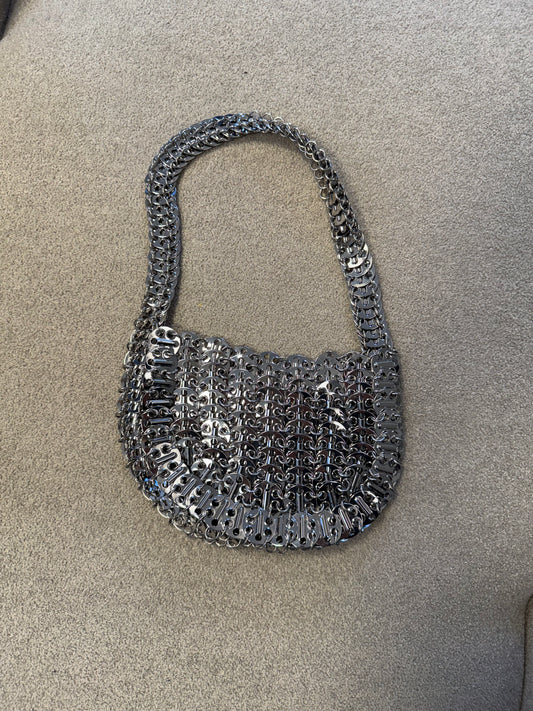 Pre-Loved Paco Rabbane Silver Chain Bag