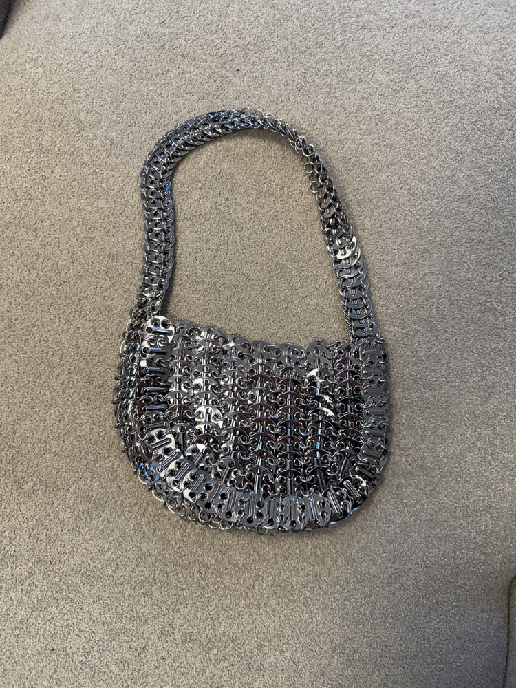 Pre-Loved Paco Rabbane Silver Chain Bag