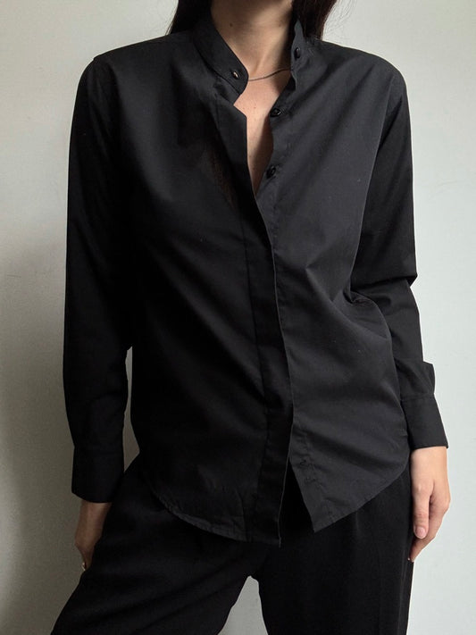 Vintage Black Button Up Size XS