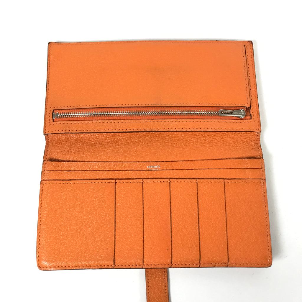Vintage Hermes Orange Wallet