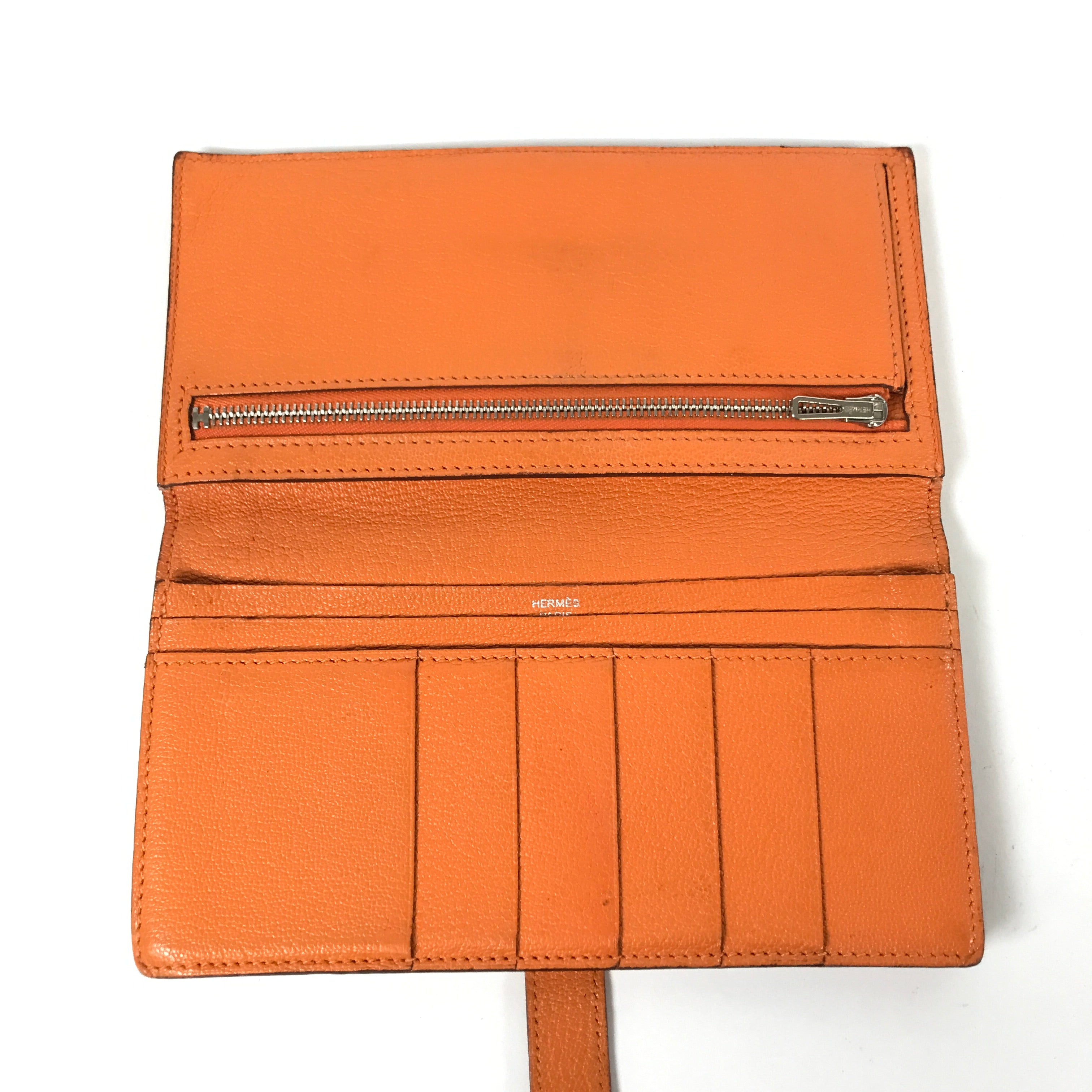 Vintage Hermes Orange Wallet