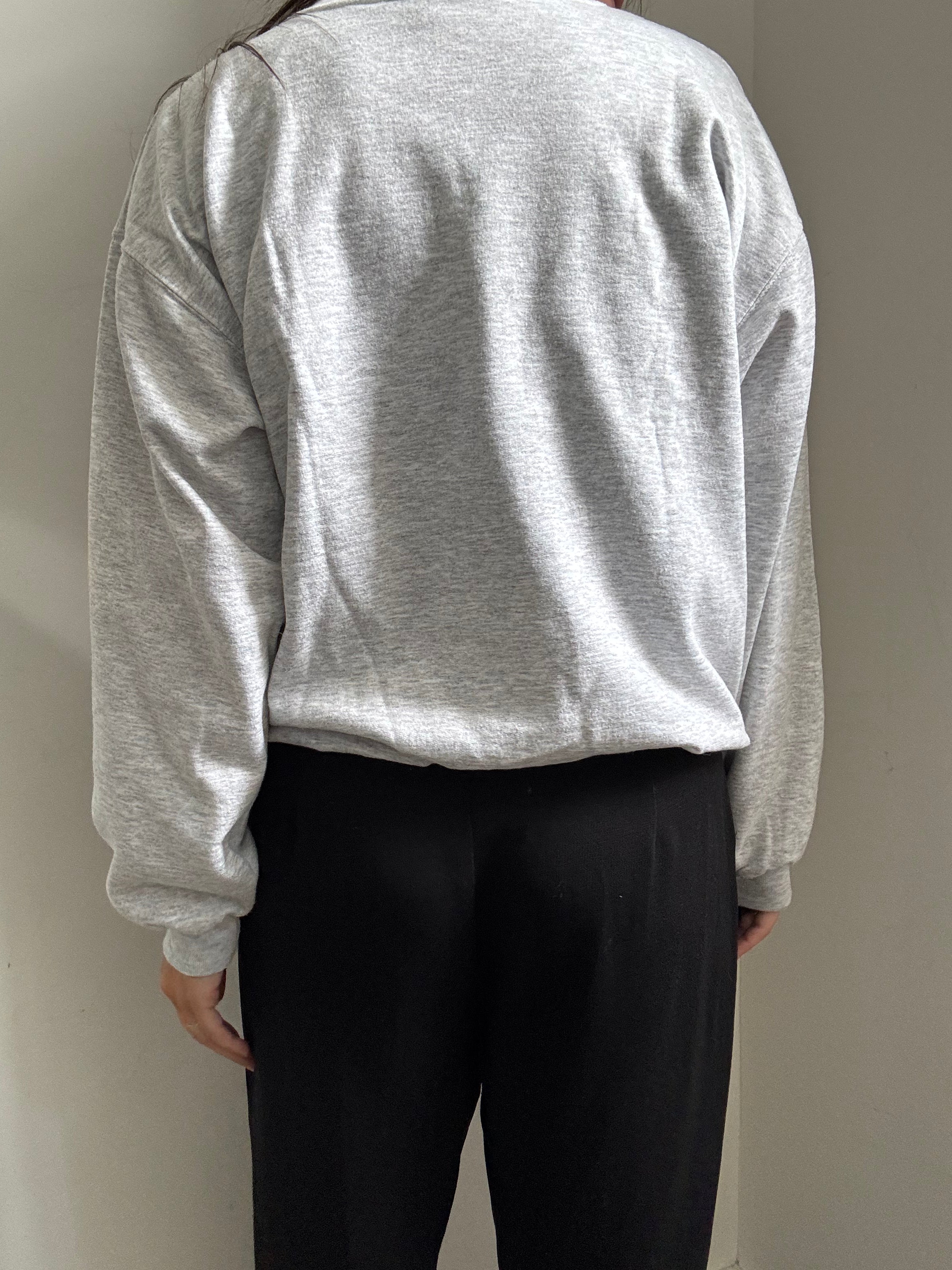 Vintage Heather Gray Galapagos Crewneck Sweater Size Medium