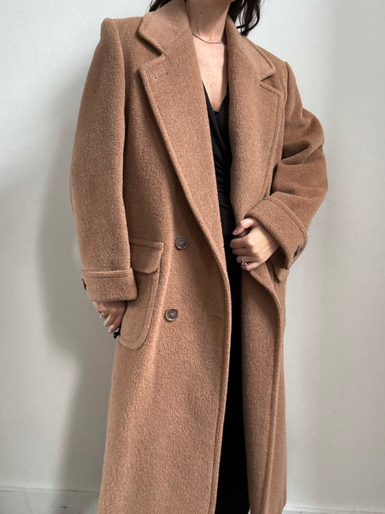 Vintage Bill Blass Teddy Wool Coat Size Large