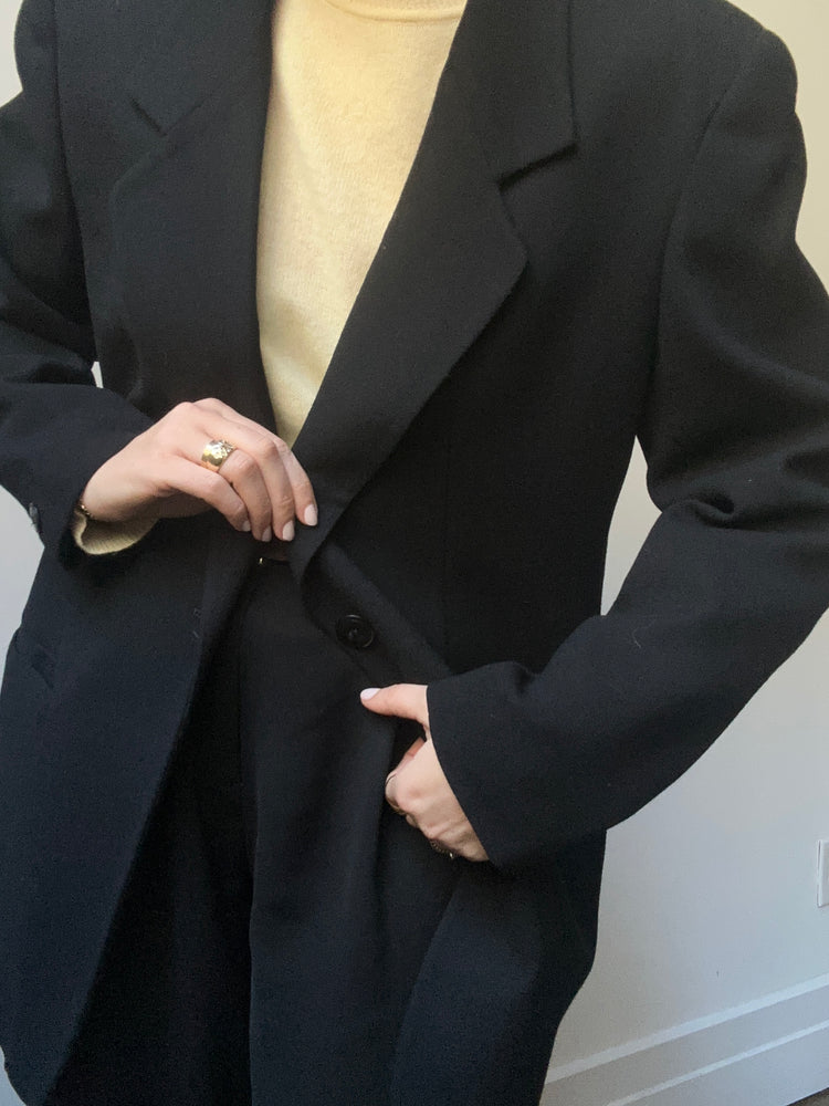 Vintage Classic Black Blazer Size M