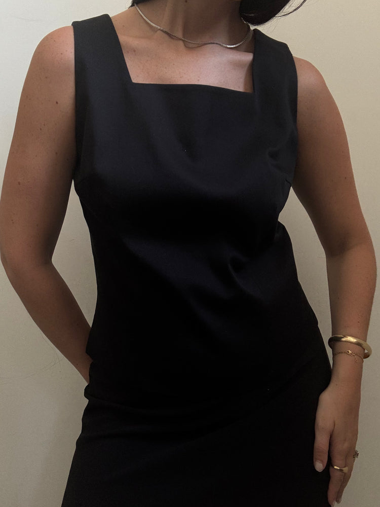 Vintage Black Shell Tank Top Size Medium